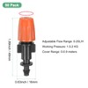 M METERXITY 50-Pack Garden Irrigation Spray Emitters, Adjustable 1/4 Inch