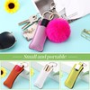 Junkin 40 Pcs Lipstick Holder Keychain Lip Holder Keychain Clip