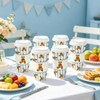 50 Sets Bear Coffee Cups with Lids Sleeves 16 Oz