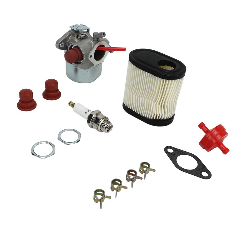 Carburetor 640350 Spark Plug Air Filter Fuel Filter Kit Replacement