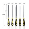 10" Machinists File Set for Pferd, 5 Piece Bastard Double