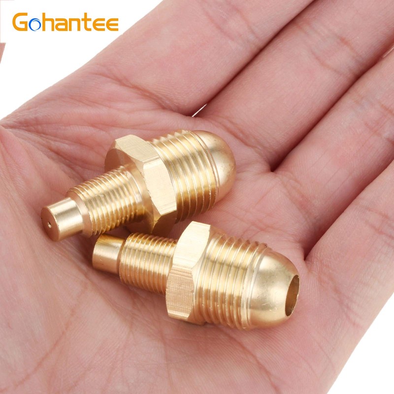 gohantee Propane Orifice Connector Brass Tube Fitting 3/8" Flare x