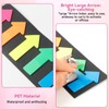 LCUHAVA 1500 Pieces Side Markers Big Arrows Coloured Sticky Notes