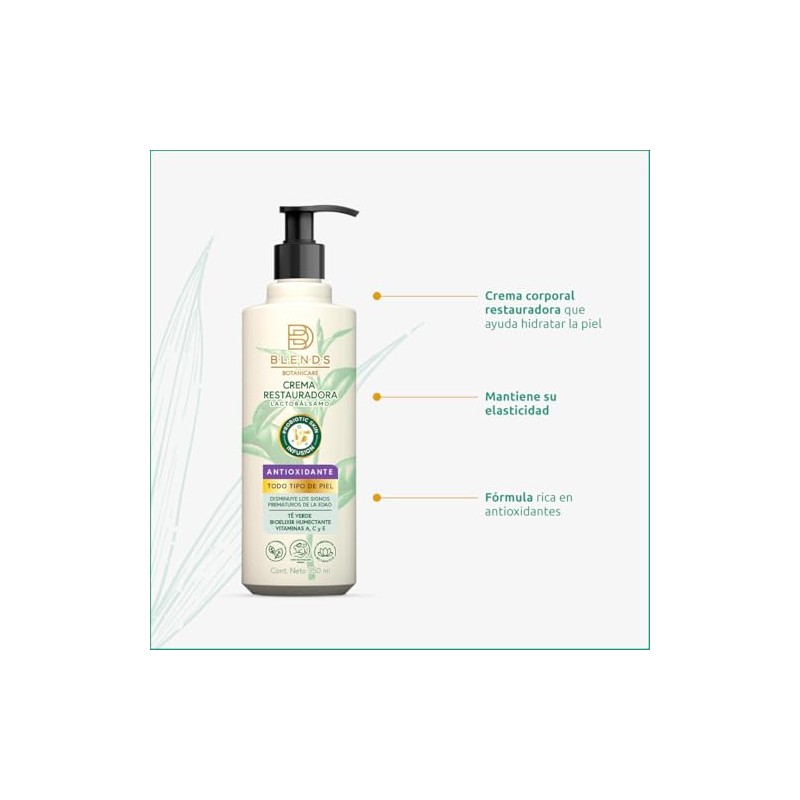 Blends Botanicare Crema Corporal Restauradora y Antioxidante 350ml