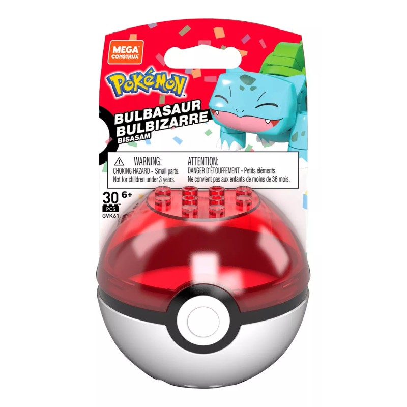 Mega Construx Pokémon Pokébola Bulbasaur Construcción