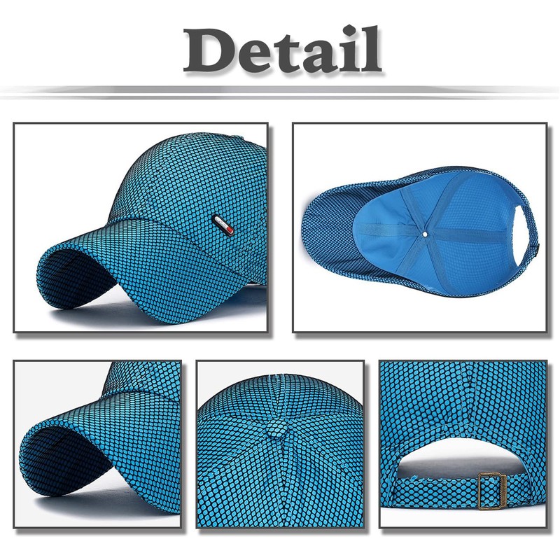 White Fang CA793 Plain Mesh Cap, Hat, Outdoor, Fishing, Golf,