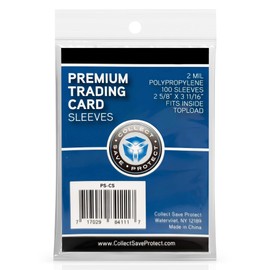 100 Premium Penny Sleeves – Ultra-Clear 2mil Trading Card Protectors for Standard Size Cards – Fits Baseball, Football, Basketball, and TCG – Bulk Pack (100/500/1000 Count)