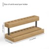 Elegant Solid Wood Pen Holder with Phone Compartment