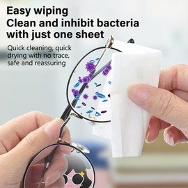 Anti-Fog Lens Wipes – 100 Pre-Moistened Wipes for Glasses, Phones, Camera Lenses & Electronics – Travel-Friendly Cleaning Solution