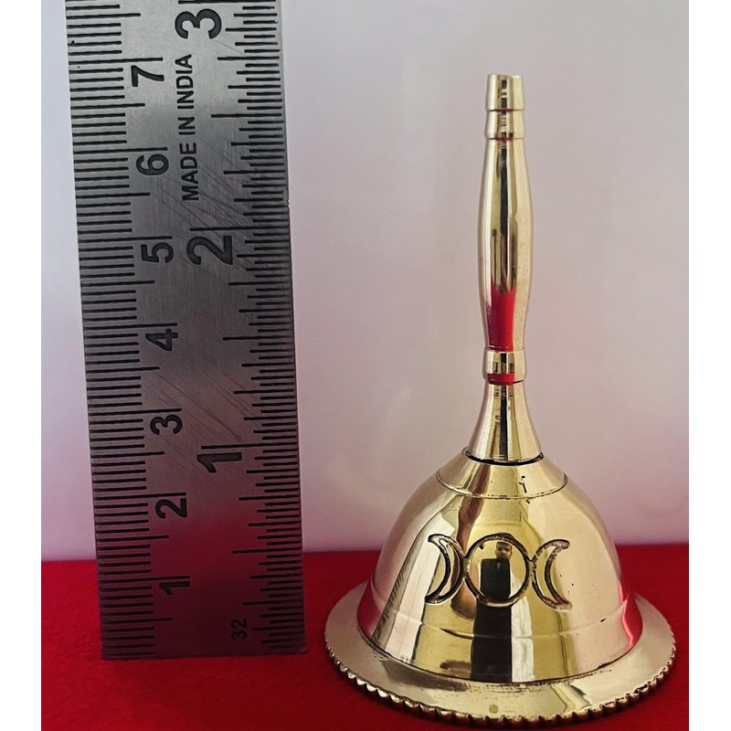 Indian Consigners Hand Bell Loud Brass Call Bells 3 Inches
