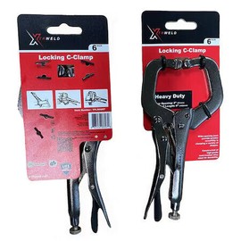 Xtrweld TPLR14RT 14 in Pliers C Locking Steel Black Nickel Chrome