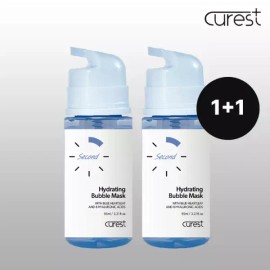 CureRest 큐어레스트 10초완성 버블팩 보습(Moist)광채 버블마스크 95ml 2개 CureRest 10-Second Bubble Pack Moisturizing Radiance Bubble Mask 95ml x 2