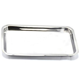 Precise Canada Mayo Tray for Instruments, Dental, Tattoo and Supplies, Stainless Steel 10x6x34