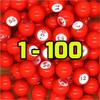 Tapp Collections Raffle Balls Number Set (1-100)