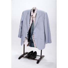 Homenetics Deluxe Hardwood Clothes Valet Stand (Espresso)