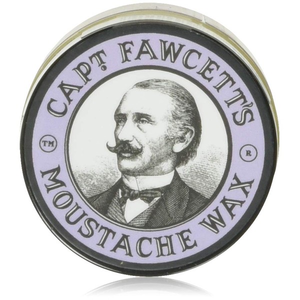 Captain Fawcett's Moustache Wax (Lavender Wax Scent) & Folding Pocket Moustache Comb (CF.87T) combo- Ideal for gifting and personal use | for keeping stiff upper lips | Made in England