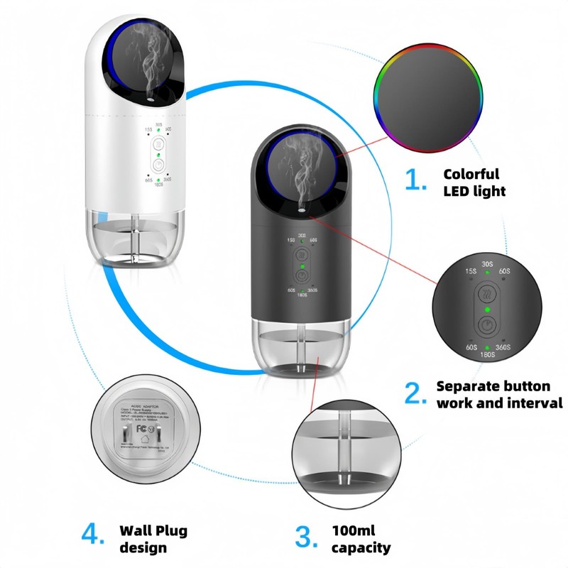 Plug in Diffuser for Essential Oils, Wall Waterless Scent Diffuser