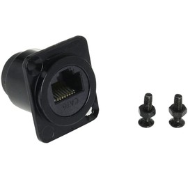 D-Type RJ45 Cat6 Coupler ZCZQC CAT6 D Series Panel-Mount Connector D-CAT6 EtherCon Pass-Through Connector