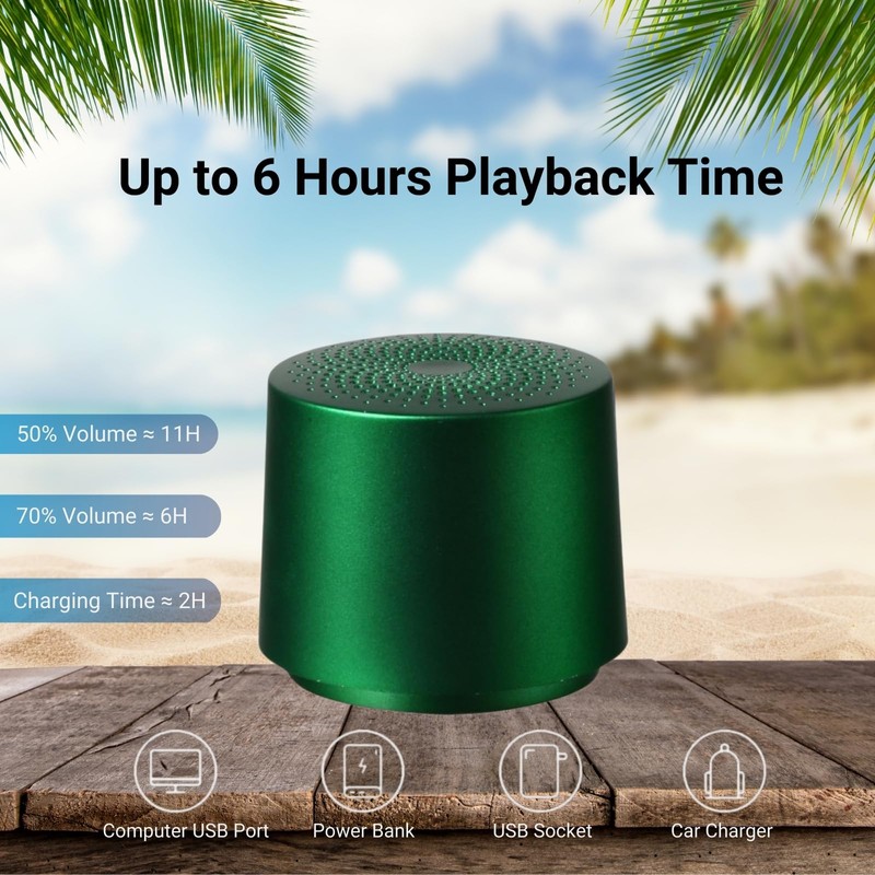 HOAIYO TWS Portable Wireless Speaker with Built in Mic and