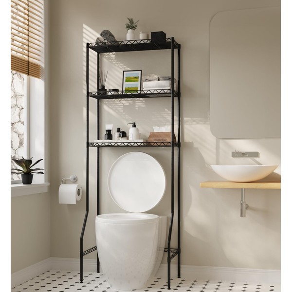 Bathroom Organizers and Storage -Adjustable Over the Toilet Storage Cabinet