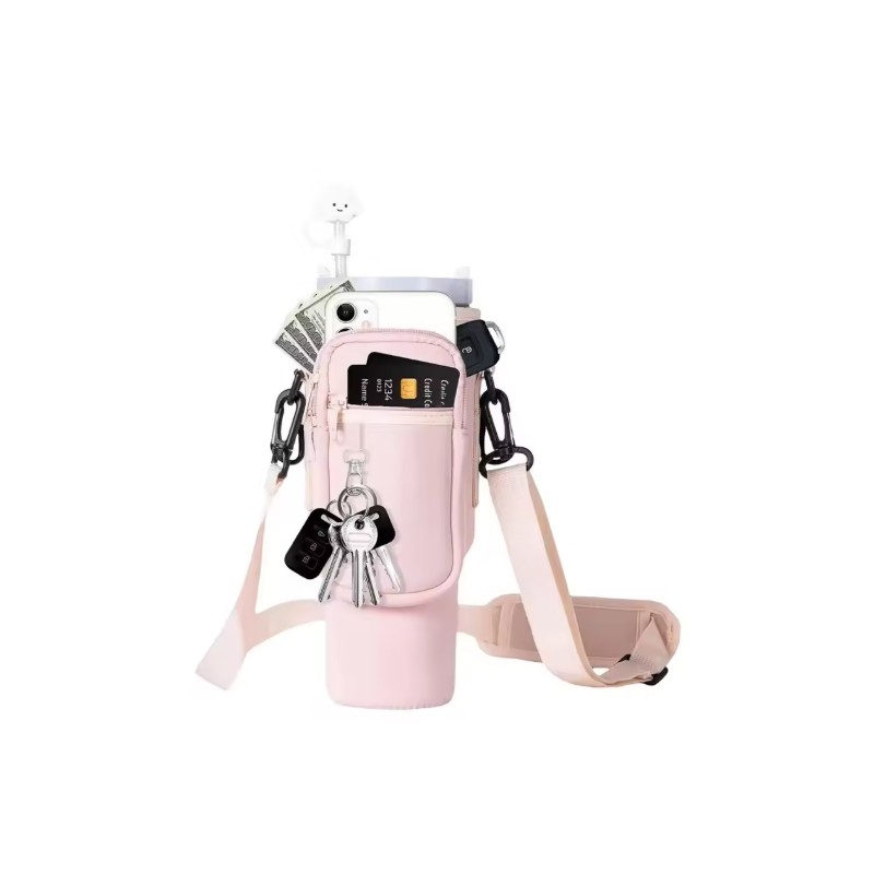 40 oz Water Bottle Carrier for Hands-Free Travel – Neoprene