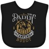 inktastic Daddys Little Camping Buddy Baby Bib Black 41e97