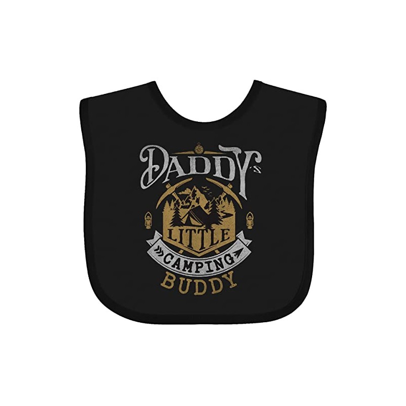 inktastic Daddys Little Camping Buddy Baby Bib Black 41e97