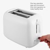650W Toaster with Double Wide Slots 6 Gears White Bread