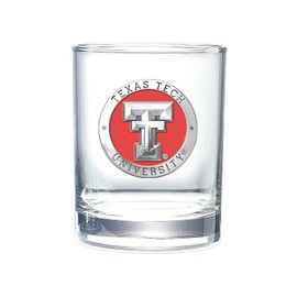 Heritage Pewter Texas Tech Double Old Fashion | Double Rocks Glass 14 OZ for Liquor | Expertly Crafted Pewter Glass
