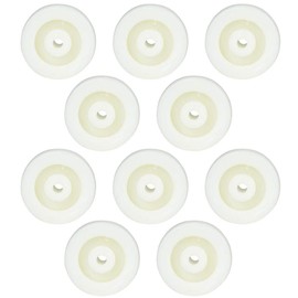 10pcs 2 Inches Nylon Wheel, Anti-Skid Stable Nylon Round Pulley Caster Roller 20KG Maximum Load for Small Flat Car