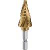 TRUSCO 3S-NMS-19G Hexagonal Shaft Step Drill, 3 Blades, Titanium Coating,