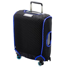 Luggage Glove Diamond - Luggage Protector Suitcase Cover, Mesh Sleeve - Travel Bag & Suitcase Accessories, Bump & Scratch Resistant, TSA/Security Dial Lock - Small Size Blue Suitcase Cover