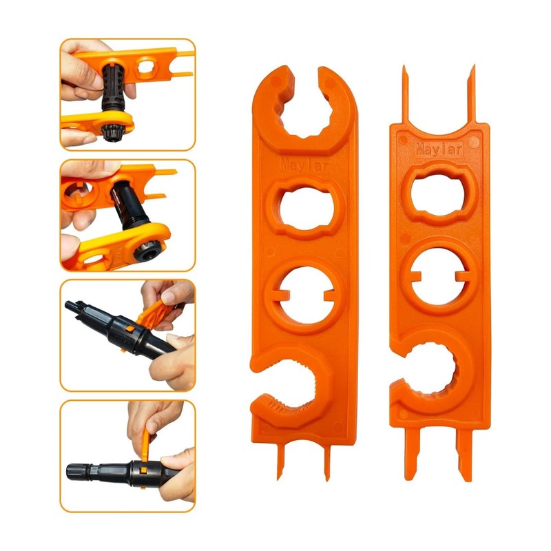 THJOPOKEEL 2 uds， Llave de Conector de Panel Solar, Herramienta