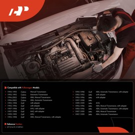 A-Premium Engine Coolant Hose Flange Compatible with Volkswagen Models - Jetta 1995-1999, Golf 1995-1998, Cabrio 1995-2002