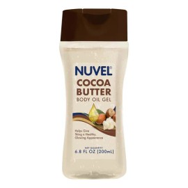 Nuvel Aceite Corporal en Gel con Manteca de Cacao 200 ml Nutrición e Hidratación