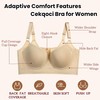 Cekqoci Women's Push Up Bra Hide Back Fat Full Coverage