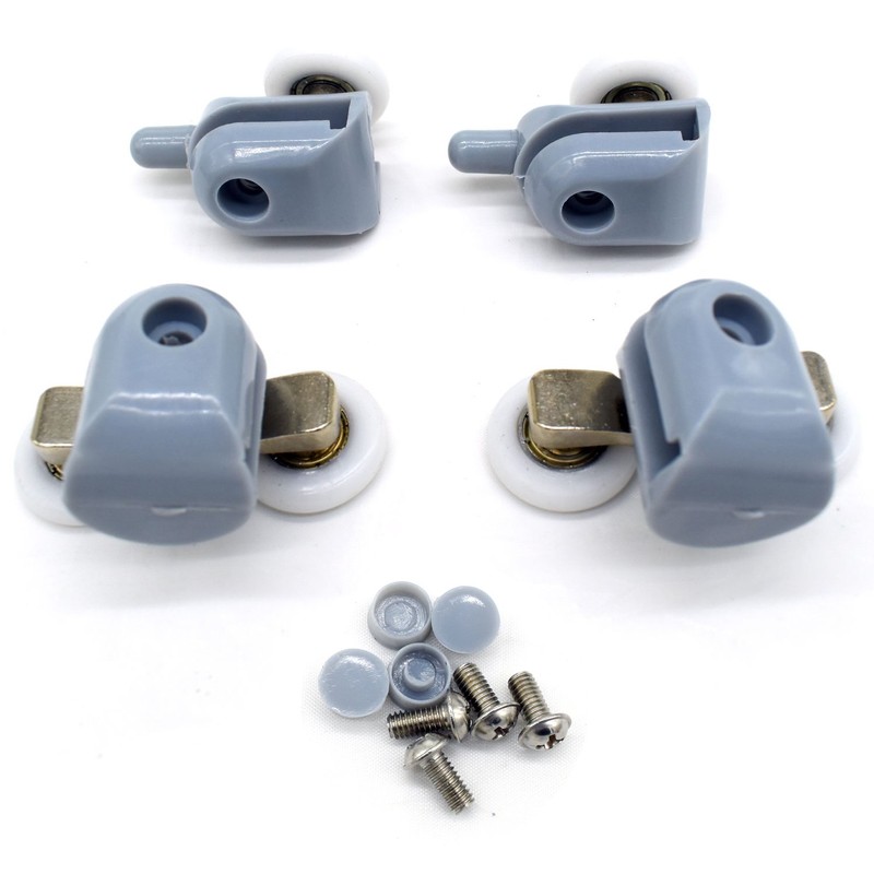8 Pcs Top/Bottom Shower Door ROLLERS/Runners/Pulleys/Wheels bathroom Replacement Parts 22mm