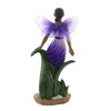 United Treasures Ebony 9.5" Fairy Flying in Purple Figurine, Hand-Painted