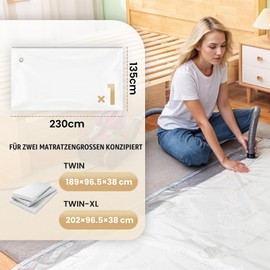 TAILI Vacuum Bags for Mattresses, Super King Size, 230 x 135 cm
