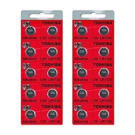 Toshiba LR1130 189 Battery 1.5V Alkaline (20 Batteries)