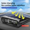 Smart HUD Display Digital Solar Charged Displays Time Temp Over