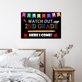 Vinyl Wall Quotes Stickers First and Last Day of School Quotes Wall Stickers Home Decorations School Celebrations and Milestones Wall Decals Stickers for Living Room Party Backdrops Doors 28in