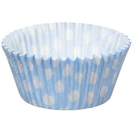 Holly Cupcakes 180 Excellent Quality Baby Blue Polka Dot Muffin Cases