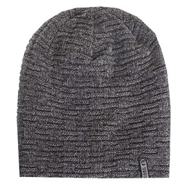 White Fang CA295 Knitted Hat, Casual, Stylish, Fleece-Lined, Autumn, Winter, Cold Protection, Men's