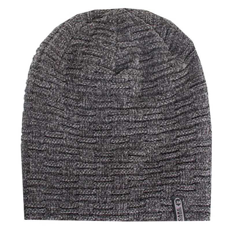 White Fang CA295 Knitted Hat, Casual, Stylish, Fleece-Lined, Autumn, Winter,