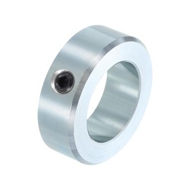 sourcing map Set Screw Collars 1-9/16" Bore Zinc Plated Steel Shaft Collars, 2-1/2" OD, 13/16" Width Axle Collar Clamp for Linear Rod Shaft Guide