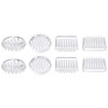 PATIKIL Round and Square Spike Carpet Protector, 8 Pcs Plastic