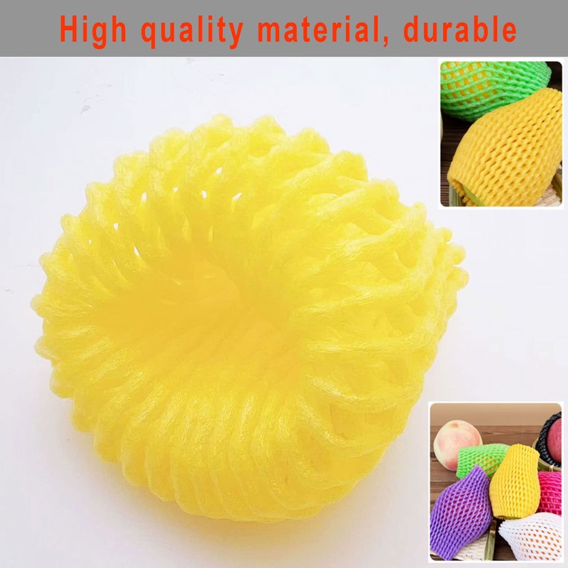 Fruit Protection Mesh Bags, Foam Mesh Keep Safe Sleeves14x7cm, 50PCS