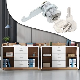 SG Store Pack of 8 20 mm Cam Lock with Keys Zinc Alloy Cylinder Lock Replacement for Tool Boxes Drawers Letter Boxes Lockers Filing Cabinets Letter Boxes