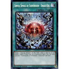 Sinful Spoils of Subversion - Snake-Eye - MP24-EN104 - Prismatic Secret Rare - 1st Edition